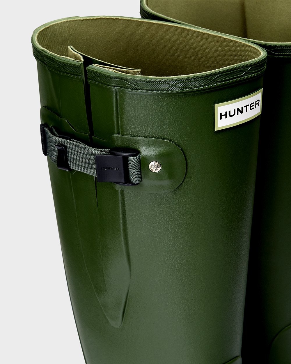 Hunter Mujer Norris Field - Botas Anchas Verde - 438-MSWUOC